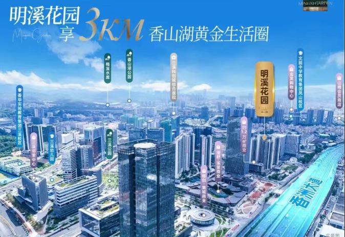 明溪花園鳥瞰圖